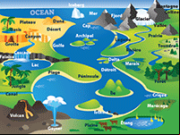 Fiche à imprimer représentant différents paysages
