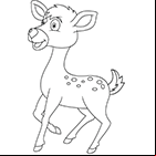 Coloriage un faon