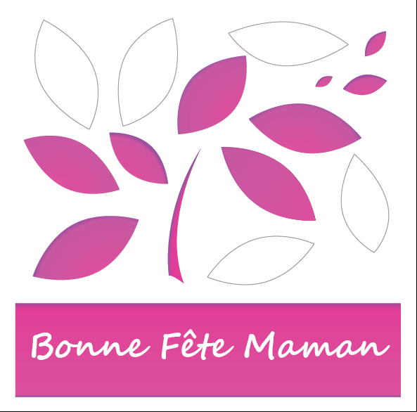 Carte fête des mères à découper 