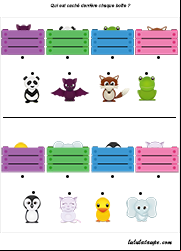Jeu d'associations à imprimer en couleur pour enfants de 3 ans et plus