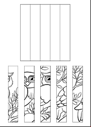 Jeu à imprimer, image d'un hibou à reconstituer