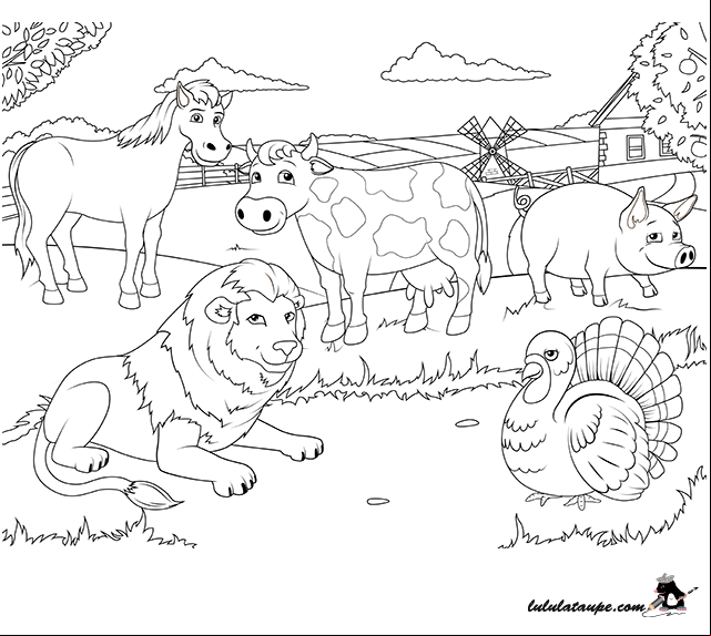Jeu d'observation à imprimer, les animaux de la ferme