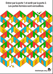 Jeu de labyrinthe difficile, enfants de 6 ans et plus