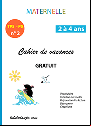 Cahier d'activités à imprimer, 1ère année de maternelle