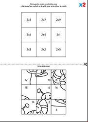 Puzzle, multiplication par 2