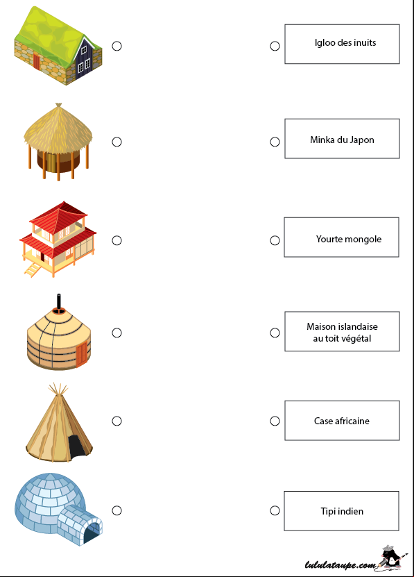 Les habitations traditionnelles du monde