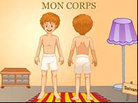Imagier en ligne pour enfants de maternelle, le corps humain