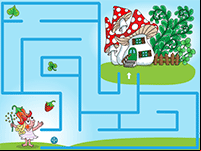 Jeu de labyrinthe en ligne, maternelle