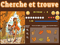 Jeu d'observation en ligne, cherche et trouve, maternelle