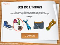 Jeu de l'intrus en ligne