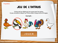 Jeu de l'intrus en ligne