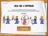 Jeu de l'intrus en ligne