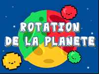 Rotation de la planète, jeu en ligne