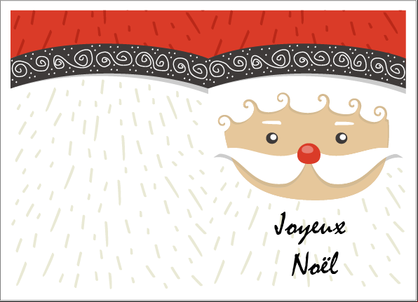 Carte de joyeux Noël à imprimer gratuitement