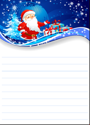 Papier à lettres Père Noël gratuit à imprimer