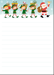 Papier à lettres de Noël gratuit à imprimer
