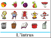 Jeux de l'intrus à imprimer